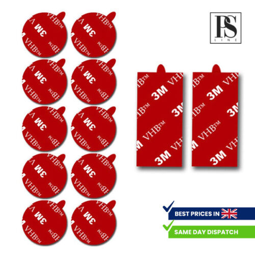 3M DOPPELSEITIGE PADS stark schwer VHB Kleber Befestigungsband rund quadratisch UK - Bild 3 von 13