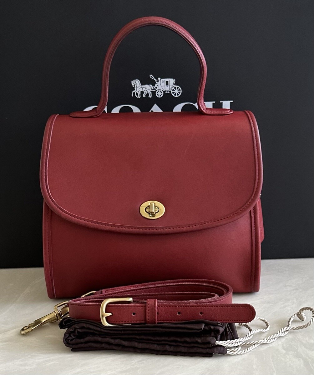 オールドコーチ　ハンドバッグ　ブラック　9977 オールドコーチ ハンドバッグ ターンロック MANOR BAG 茶色