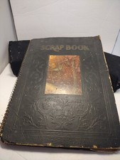 Photo Album Scrapbook Genuine Leather. 15x11 Handmade Vintage Rustic Antique