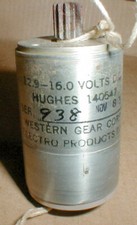 Western Gear Motor like GE Globe Slot Car Sidewinder or In-Line Original 16V NOS