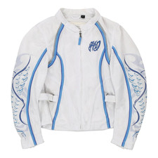 Harley Davidson Jacket - Small White Polyester
