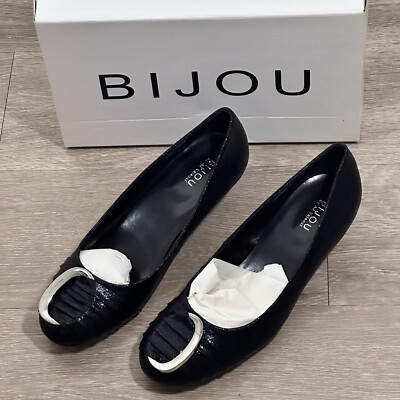 Women Kitten Heel Shoes by AJ Valenci US Size 7.5 UK 7.5 EU 38 AU 7.5 NEW / Box