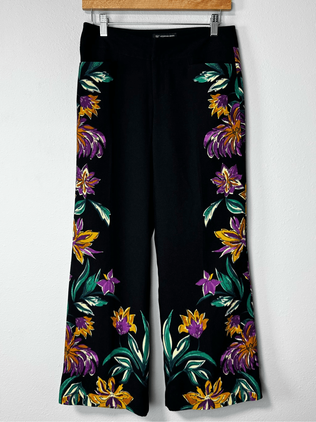 Inc International Concepts I.N.C. Beaded-Fringe Ponté-Knit Pants, Size
