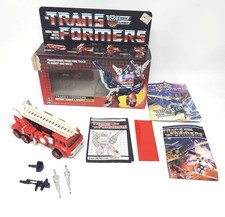 Transformers INFERNO w Original Box & Instructions Vintage Hasbro 1985