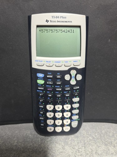 Texas Instruments TI-84 Plus graphischer Taschenrechner mit Deckel getestet, kostenloser Versand