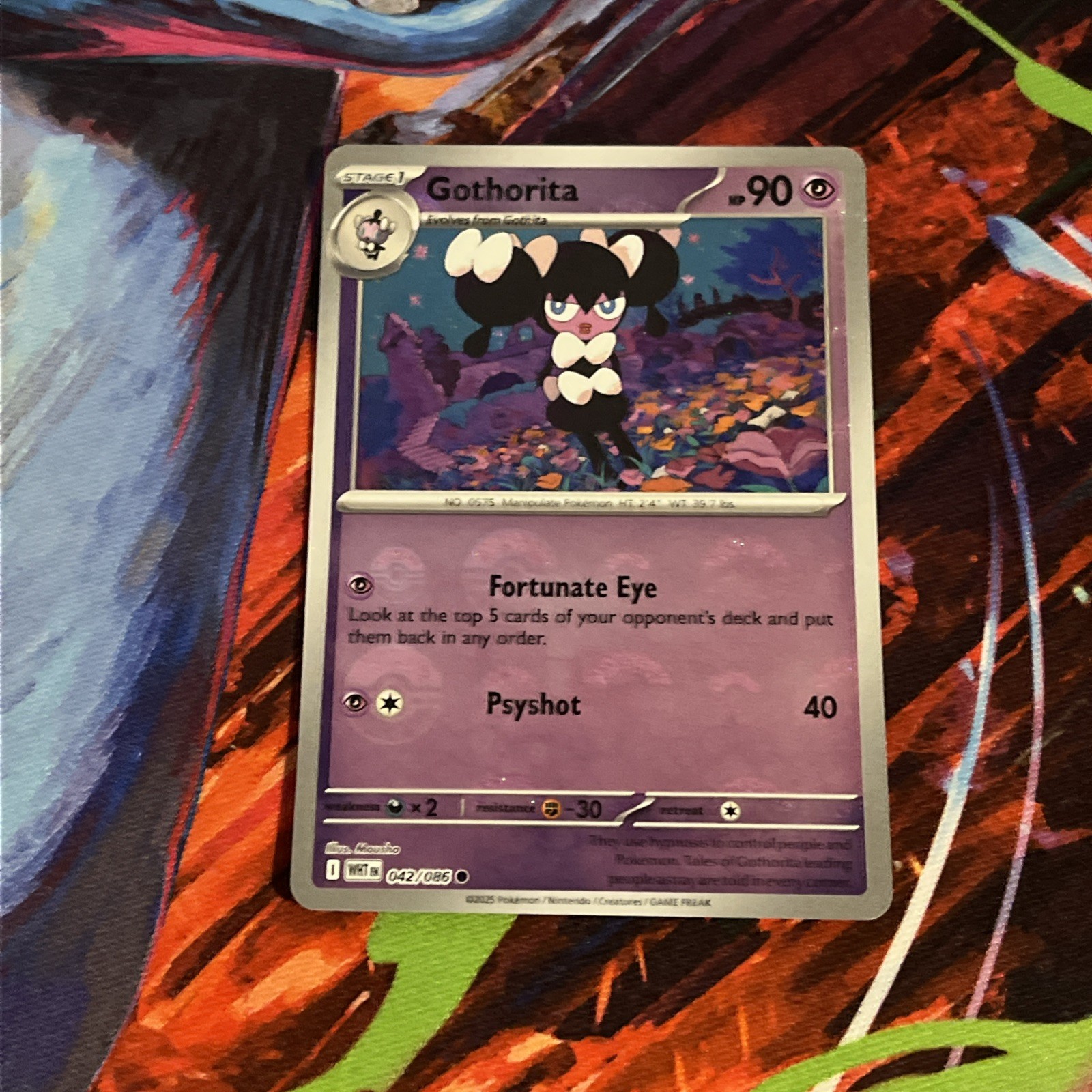 GOTHORITA 042/086 WHITE FLARE POKEMON (POKE BALL, NM)