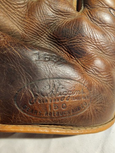Vintage 1950's J.C. Higgins 1634 Sears Roebuck Bob Grim RHT Mitt Glove - Bild 4 von 9
