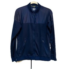 Brooks Running Jacket Dri Layer Run-Thru Full Zip Long Sleeve Navy Blue Sz Small