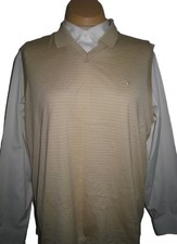RALPH LAUREN POLO GOLF BEIGE VEST WOMEN'S SIZE XL NWT MADE IN USA VINTAGE RARE