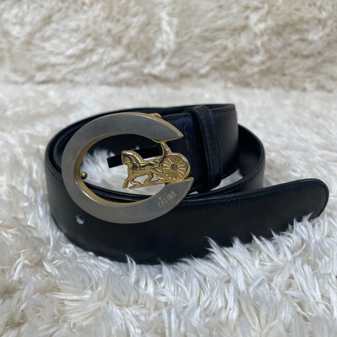 Black Leather CELINE Belts for Women for sale | eBay