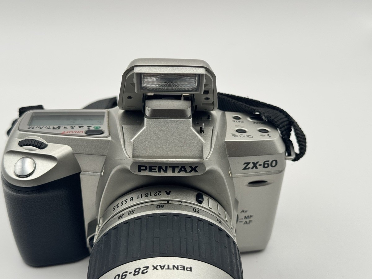PENTAX ZX-60 35mm SLR Film Camera 28-90mm Lens Built-in Flash w
