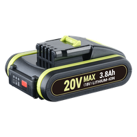 20V Max 3,8Ah Akku FüR Worx Original Ersatzakku WA3553 WA3556 WA3551 Li-Ion Akku