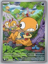 Scraggy 138 086 Holo 138/086 Illustration Rare SV: White Flare Nelnal NM