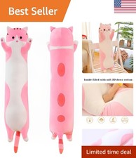 Cute Long Plush Cat Pillow - Multiple Sizes for Ultimate Cuddles, 50cm/19.6in