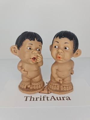 Joimy Rubber Baby Figurines   Vintage Pair Boy & Girl   Piti Gestos Style