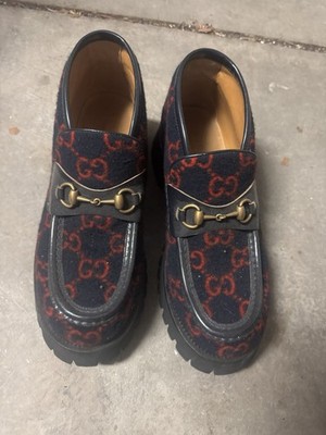 Men s Gucci Boots Navy Velvet size 9.5