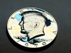 1970-S 40% silver gem PROOF Kennedy half dollar. Exact coin shown. #18