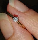 Vintage .25 Carat Solitaire Diamond Ring 14K Gold 1/4 Ct  Engagement Ring SZ 6 — photo 4