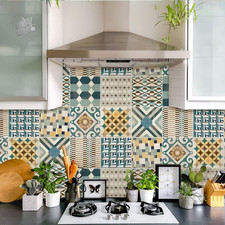 Stickers PVC tiles kitchen bathroom tiles waterproof stickers 36 pcs 10x10c