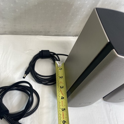 Bose Companion 20 Multimedia Speaker System Silver Tested Works Scuffs - Afbeelding 20 van 21