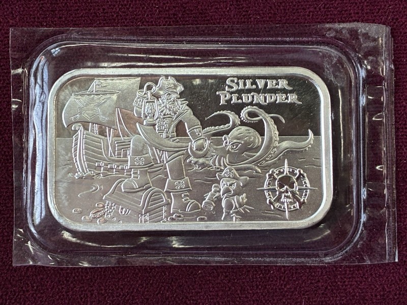 Postal Express Mint "Silver Plunder" 1 oz .999 Fine Silver Ltd. Ed. 16 of 125