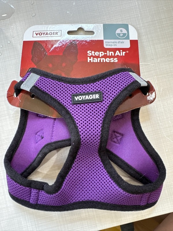 VOYAGER STEP-IN AIR Dog Harness Breathable Mesh Purple Black Trim S/P