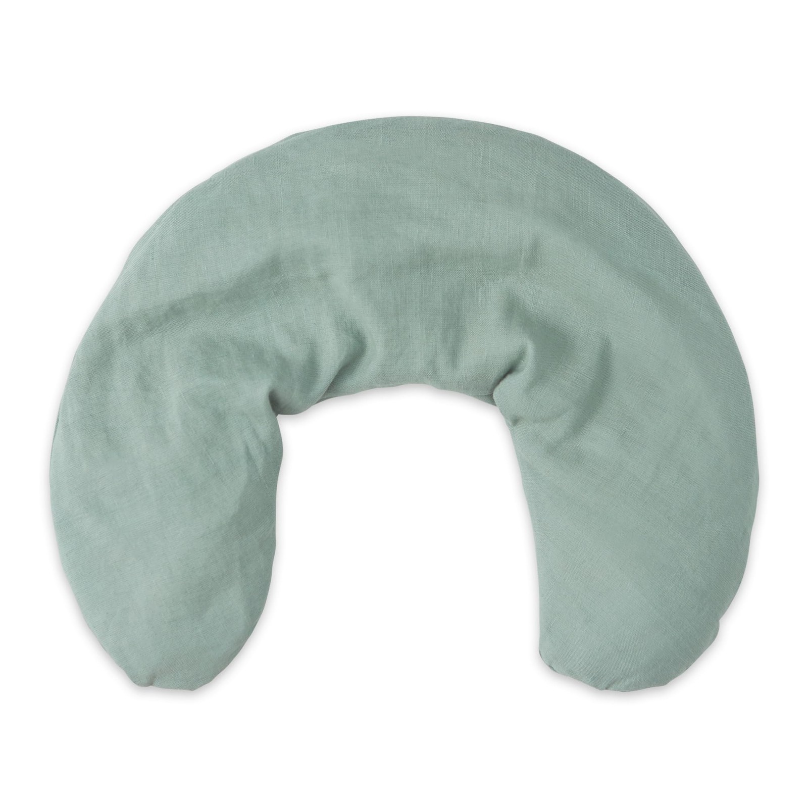 Bucky Linen Hot & Cold Neck Pillow, Natural Buckwheat Filling, Sage, 25x6.5-i...