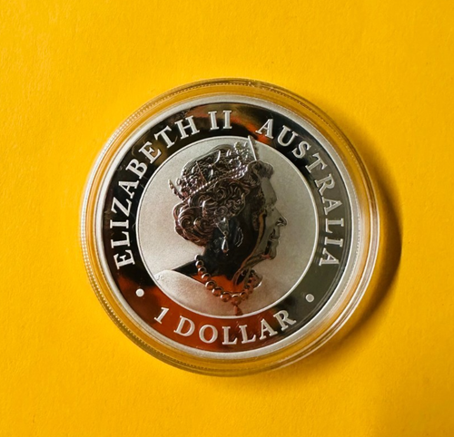 Moneda bullion de plata Australian Emu 2019 de 1 oz en cápsula - Imagen 2 de 2