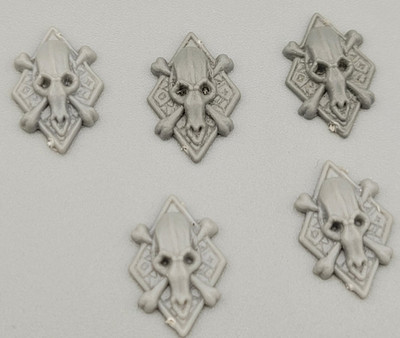 Warhammer Tabletop Space Wolve BITZ BITS :  5x Embleme - Space Wolves Embleme