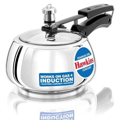 Hawkins Contura SSC20 Pressure Cooker Silver 2 Litre Induction
