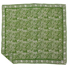 Large 39" Hand Dyed Batik Bandana, 100 Soft Cotton, Green Serenity