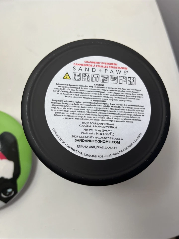 Juego de velas y gorros de ducha Sand + Paws Boston Terrier de Navidad, Bulldog Francés Nuevo con etiquetas Foto 4 de 4