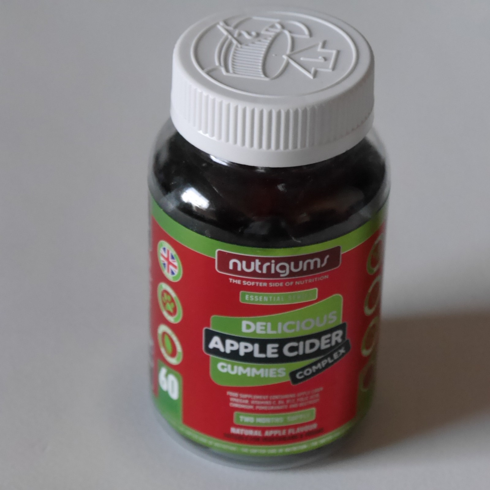 Nutrigums Apple Cider Vinegar *BBE 10/25* 60 Chewable Gummies  #B
