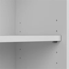 Bush Furniture Cabot 5 Shelf Bookcase in White