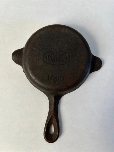 Vintage Wagner Ware #1050 A Cast Iron Skillet Small Mini Frying Pan Free Shippin