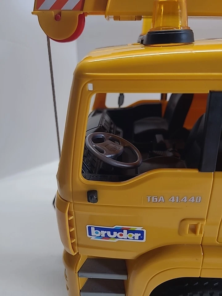 Grúa telescópica Bruder MAN 2001 TC-4500 TGA 41.440 juguete de construcción Alemania Foto 4 de 4