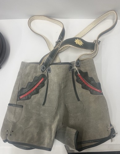 Vintage Childrens German Suede Lederhosen Shorts