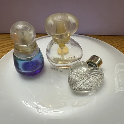 Empty Perfume Bottles Collectible Lot Of 3