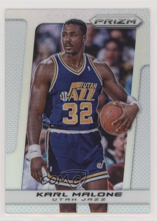 2013-14 Panini Prizm Silver Prizm Karl Malone #241 HOF 0q2
