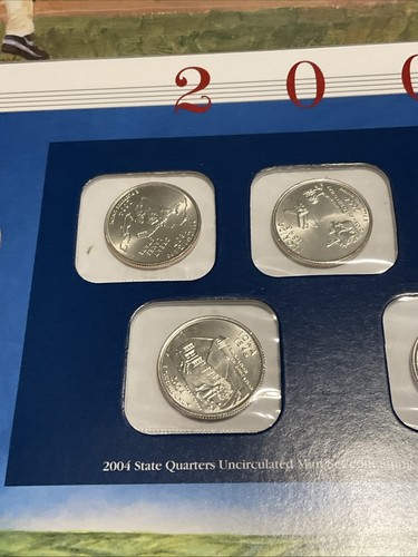 2004 P/D Uncirculated Mint Set Postal Commemorative Society Coin & Stamps - Picture 14 of 20