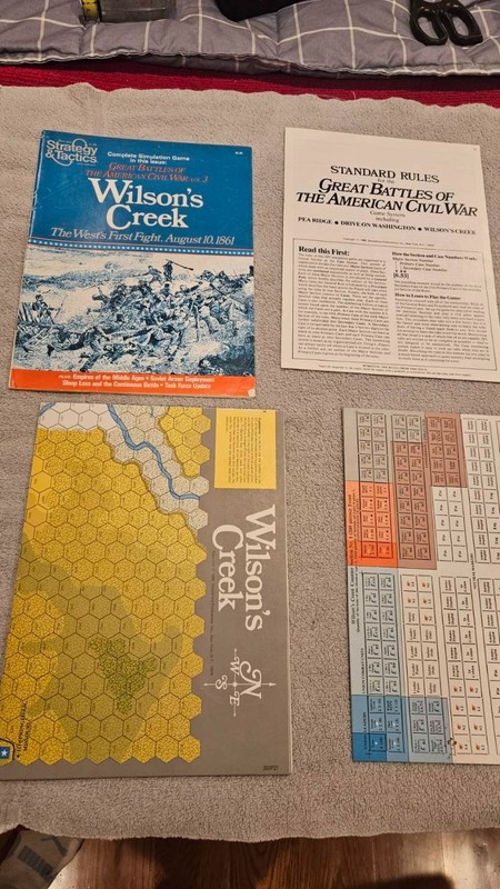 STRATEGY & TACTICS ~ #80 Wilson's Creek 1980 ~ Complete and Unpunched