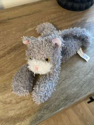 Mary Meyer graue Katze kleines weiches Plüschtier Vintage (a1)