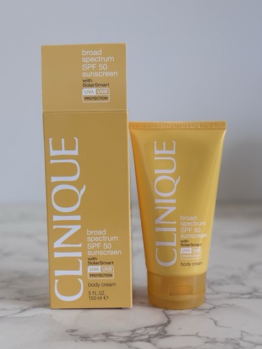Neu Clinique Breitspektrum LSF 50 Sonnenschutz Körpercreme weiß - 5oz/150ml - Bild 1 von 3