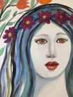 Flower Girl, 9x12”, Watercolor On 1301b Cold pressed, Signed, Handmade, COA — photo 5