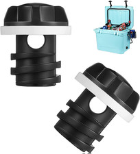 2 Pack Yeti Cooler Drain Plug Replacement Accessories - Compatible with Most Rot