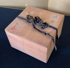 Tea Utensils gsilver pair Akaraku Shimadai bowl Jinshirozukuri same box