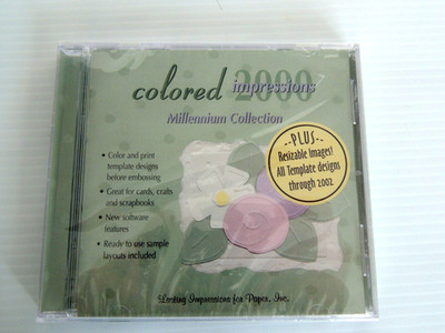 NEW Lasting Impressions for Paper Colored Impressions 2000 Millennium Collection