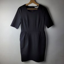 L.K. Bennett Women Size 8 Black Short Sheath Dress Formal Smart Wedding Career