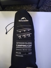 Naturehike ArmyWild Folding Camping Cot, Height Adjustable Open box