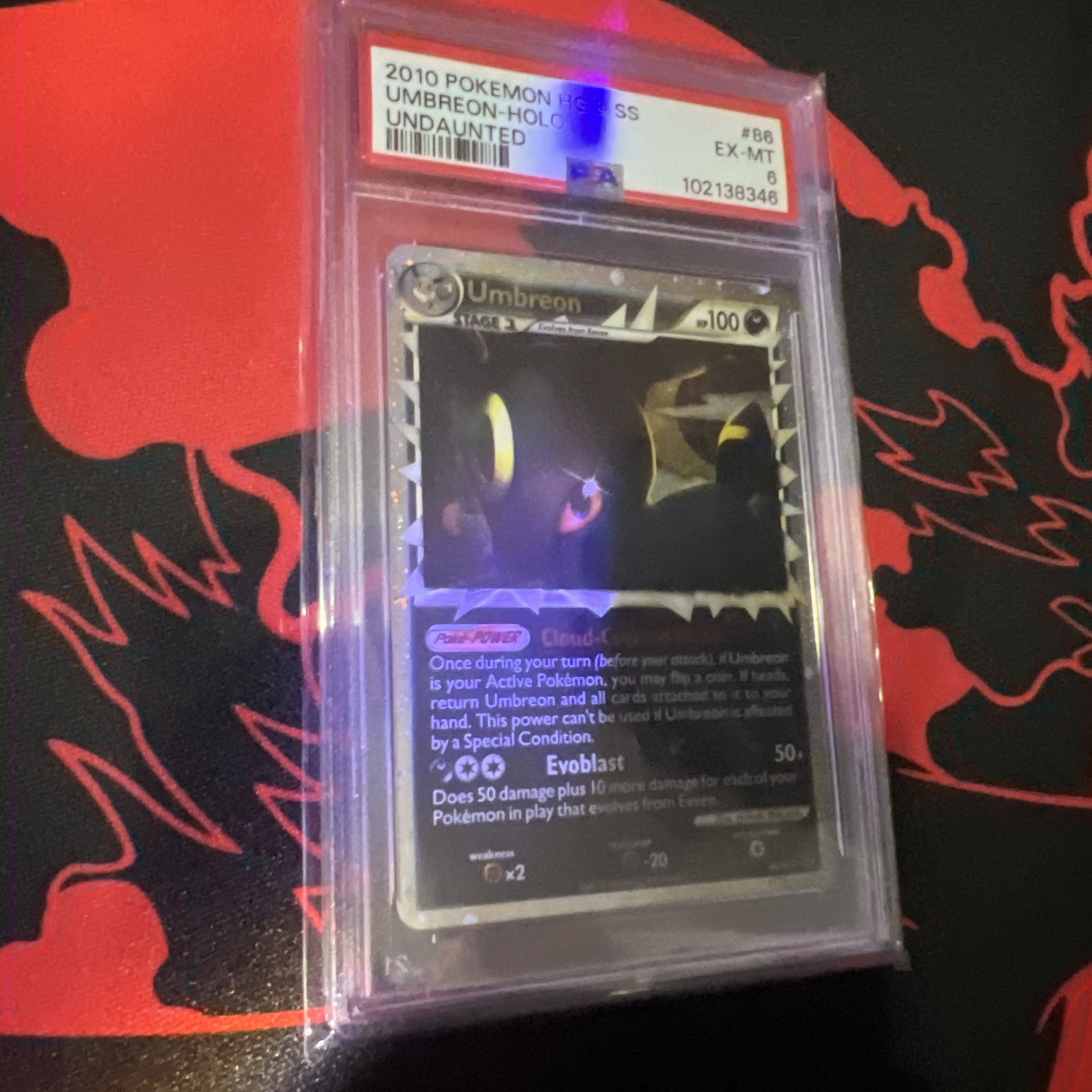 Umbreon Prime HGSS Undaunted PSA 6